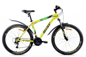 26" Велосипед AIST Quest V-brake, 21-speed, рама 16" (жёлтый) Беларусь