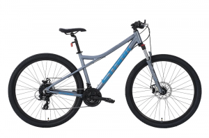 29" Велосипед STARK Slash 29.1D '25, 8-speed, рама L/20" (серебристый металлик/ синий)