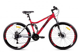 26" Велосипед AIST Avatar 1.1 DISC 21-speed, рама двухподвес-17" (красный) Беларусь