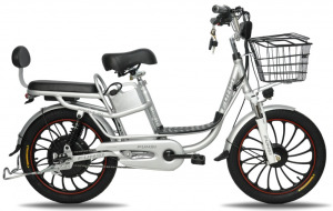 20" Электровелосипед D203 1-speed, Мотор: NTF 48V/350W АКБ: 48В 12Ач. (серебристый)