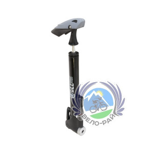 Насос BEE PUMP ручной, под ниппель AV/FV, с манометром, Т-ручка, 21x270мм, алюминий, черный