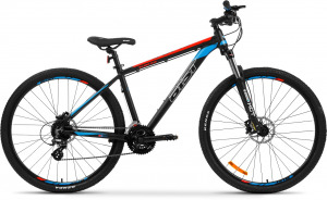 27,5" Велосипед AIST Slide 2.0 (гидравлика) 24-speed, рама AL-20" (чёрный-синий) Беларусь