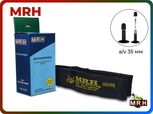 Камера 24"×1½ (25/40-533/540) MRH, ниппель AV‑40 мм, натуральная резина, Индия