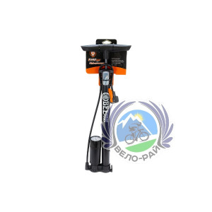 Насос BEE PUMP ручной-напольный, под ниппель AV/FV, с манометром, 38x500мм, металл, черный