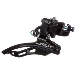 Передний переключатель Shimano Teurney FD-TZ500 вер. тяга, 3х6-8 speed, 42Т, хомут: ǿ-31,8мм.