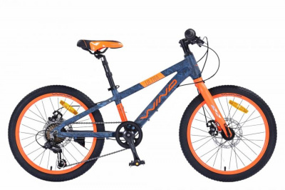 20" Велосипед WIND Ultra rigid, 7-speed, рама-AL (сине-оранжевый)