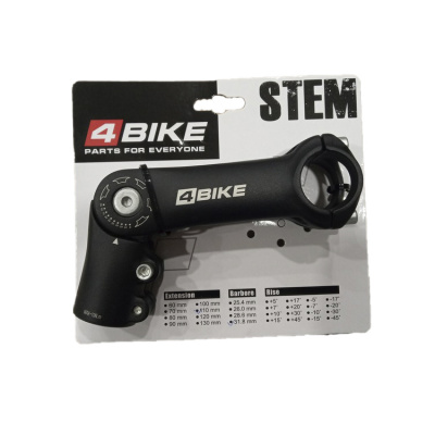 Вынос руля 4BIKE TDS-C269, L:110мм, R:0-90°, D:31.8мм, алюминиевый, чёрный