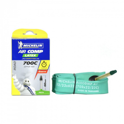 Камера 28" (22/23х622 / 700С) Michelin A1 Latex ниппель: F/V-60мм. (преста) Франция