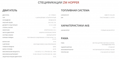 Мотоцикл ZM Hopper RU06-53