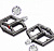 Педали VIVIMAX для BMX / МТВ модель: JS309. AL, резьба 9/16"х20tpi (серый)