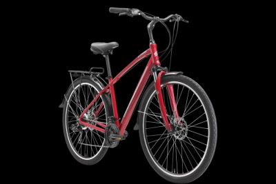 28" Велосипед STARK Touring 28.2D '23, 21-speed, рама AL-16" (красный / серый)