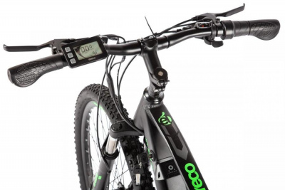 29" Электровелосипед Eltreco Ultra MAX (серо-зелёный) 2507
