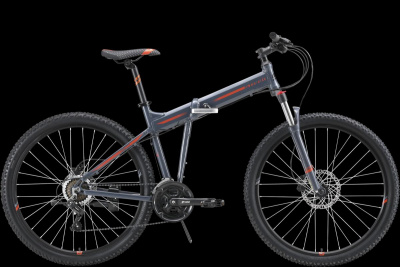 27,5" Велосипед STARK '23 Cobra 27.2HD 21-speed, рама AL-20" (серый/ чёрный/ оранжевый) Россия