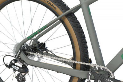 29" Велосипед STARK Hunter 29.3HD '25 9-speed, рама AL-19"/L, чёрный матовый/тёплый жёлтый