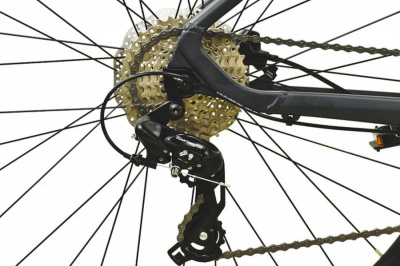 29" Велосипед STARK Hunter 29.1HD '25 8-speed, рама AL-19"/L (антроцит матовый/красный)
