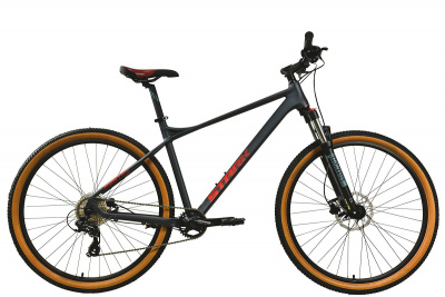 29" Велосипед STARK Hunter 29.1HD '25 8-speed, рама AL-19"/L (антроцит матовый/красный)
