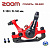 Калипер ZOOM DB‑680 (мех., адаптер F‑160/R‑140, красно‑чёрный)