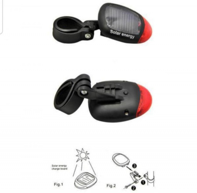 Задний фонарь BICYCLE TAIL LIGHT модель: 909. на солнечных ботареях