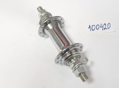 Втулка переднего колеса (14G. 20Н.) ось: ø-10мм. Хром.
