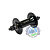 Втулка передняя Shunfeng A209F BMX, AL, ось 3/8"×100×140мм, на гайках, 48H, черная