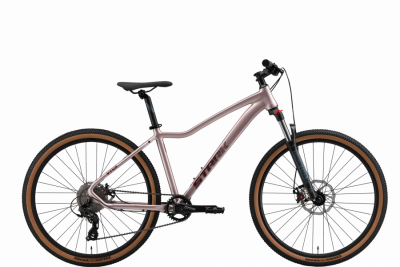 27,5" Велосипед STARK Viva 27.2D '25 рама M/L/17" (светло-лиловый матовый/бордовый)