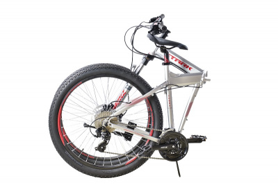 27,5" Велосипед STARK '24 Cobra 27.2HD 24-speed, рама AL-20" (хром/ярко-красный) Россия