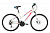 26" Велосипед Black One Alta D 21-speed, рама-16" (белый/ розовый/ голубой) Россия
