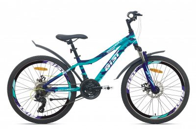 24" Велосипед AIST Rocky Junior 1.1 MD-тормоз, 6-speed, синий. Беларусь