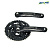 Комплект шатунов "PROWHEEL VIGOR-401-N" 44/32/22Т зубьев. L-175мм. AL. (квадрат) чёрные