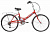 26" Велосипед RUSH HOUR START-150 ST 6-скоростей, V-brake, складная рама-16" (красный)