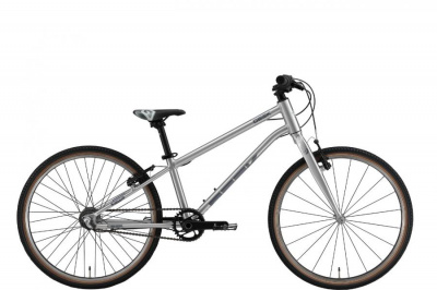 24" Велосипед STARK Geek Citi 24.2V '25 3-speed, рама AL-11,5" (лакированный алюминий / тёмно-серый)