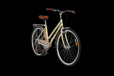 28" Велосипед WELS Swift 7 speed, низкая рама 17", багажник (жёлтый)