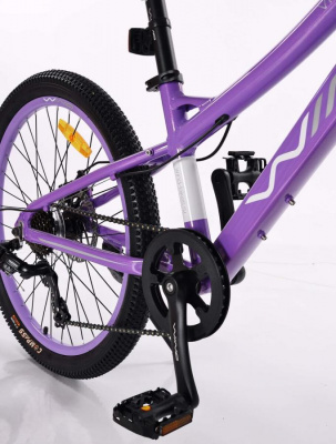 24" Велосипед WIND Victory, 7-speed, рама AL-12" (лавандовый)