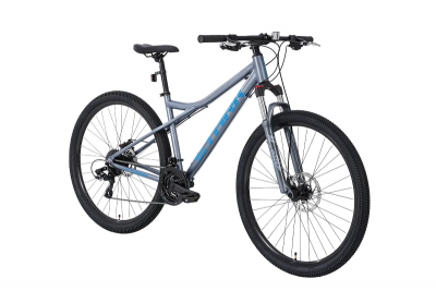 29" Велосипед STARK Slash 29.1D '25, 8-speed, рама L/20" (серебристый металлик/ синий)