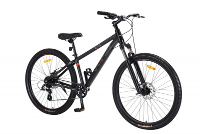 27,5" Велосипед WIND ULTRA, 8-скоростей, рама AL-14,5" (черный)