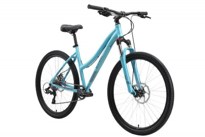 27,5" Велосипед STARK '24 Luna 27.2 D 8-speed (кассета) рама AL-18" (морозный/серый) Россия