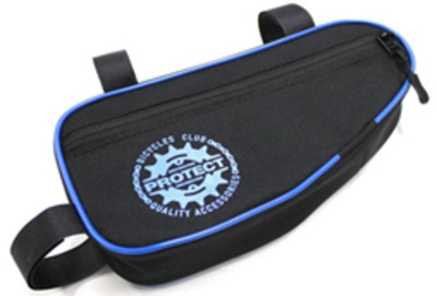 Велосумка под раму PROTECT 26×13×5 см, чёрный c синим, Россия