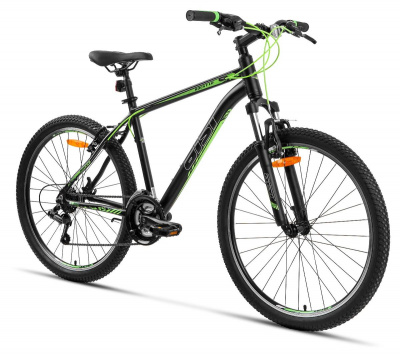 26" Велосипед AIST Rocky 1.0 V-brake, 21-speed, рама AL-18" (чёрный) Беларусь