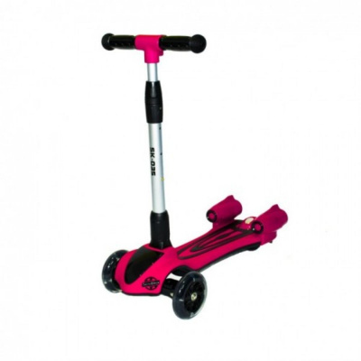 Самокат трёхколёсный детский Scooter, SK-035 розовый
