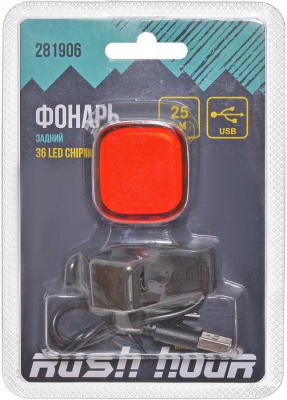 Фонарь задний RUSH HOUR модель: JY-6217T (36 Led chip, 25 Lm)