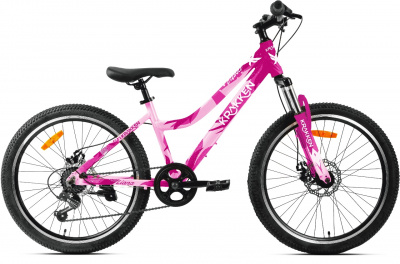 24" Велосипед KRAKKEN Liana MD 7-speed, рама AL-14" (розовый) Беларусь