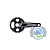 Система шатунов Shimano Deore, FS-M6100, 32T,1×12  ск, 170мм, интегрированный вал, черная без упак.