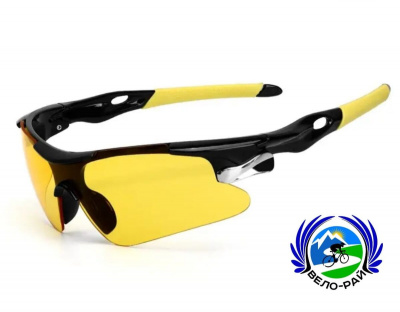 Спортивные солнцезащитные очки «Riderace» защита UV400 (жёлтый)