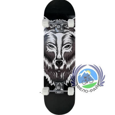 Скейтборд 77 см, принт Wolf, арт. SH04