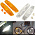Катафот Dream Bike на спицы, модель P00017732, оранжевый и белый.