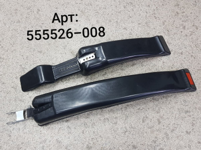 Крылья пластиковые 26"-29" широкие с задним катафотом (модель: XGNB-008) чёрные.