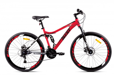 26" Велосипед AIST Avatar 1.1 DISC 21-speed, рама двухподвес-17" (красный) Беларусь