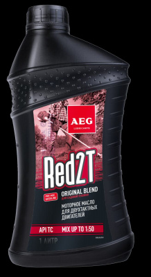 Масло для двухтактных (2T) двигателей «AEG Universal 2T Motor Oil API TC» 1 литр. (30625)