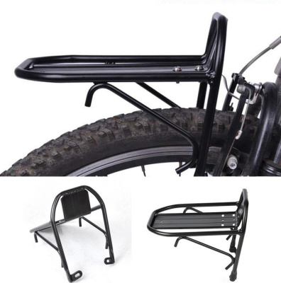 Багажник 20"-29" зад / перёд под V-brake. Из алюминия (чёрный)
