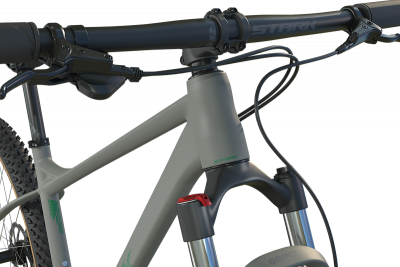 29" Велосипед STARK Hunter 29.3HD '25 9-speed, рама AL-19"/L, чёрный матовый/тёплый жёлтый